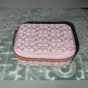 Vintage Coach Mini Signature Pill Case - Lavender
